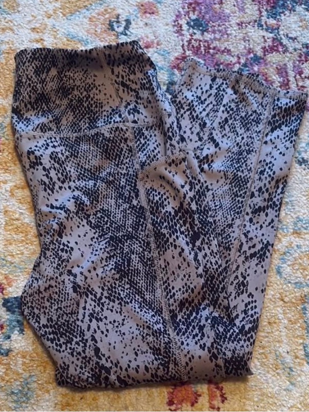 Chicos Zynergy Snake Print Leggings- sz. 1 (Sz Med (8/10))